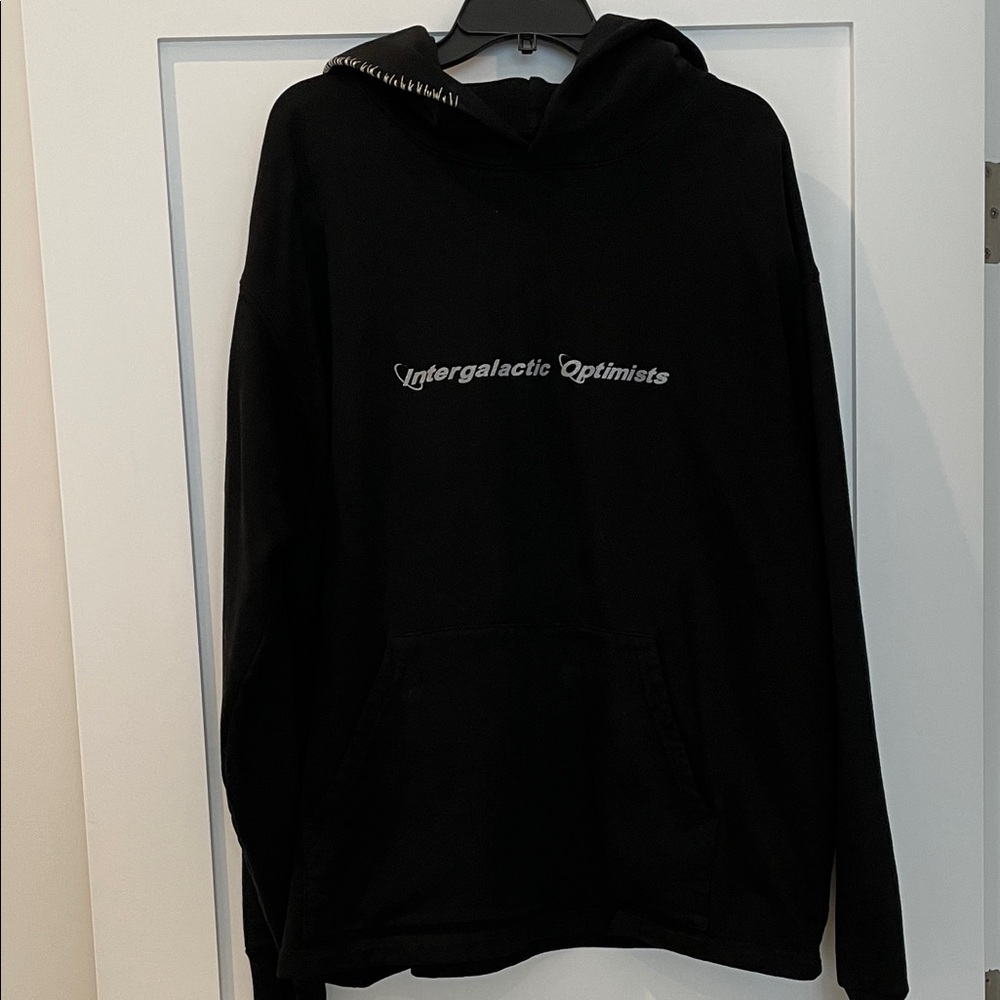 Madhappy, Black Hoodie with Silver Text in Front.  XL